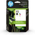 HP 65 Black/Tri-color Ink Cartridges (2-pack) - Reliable Everyday Ink