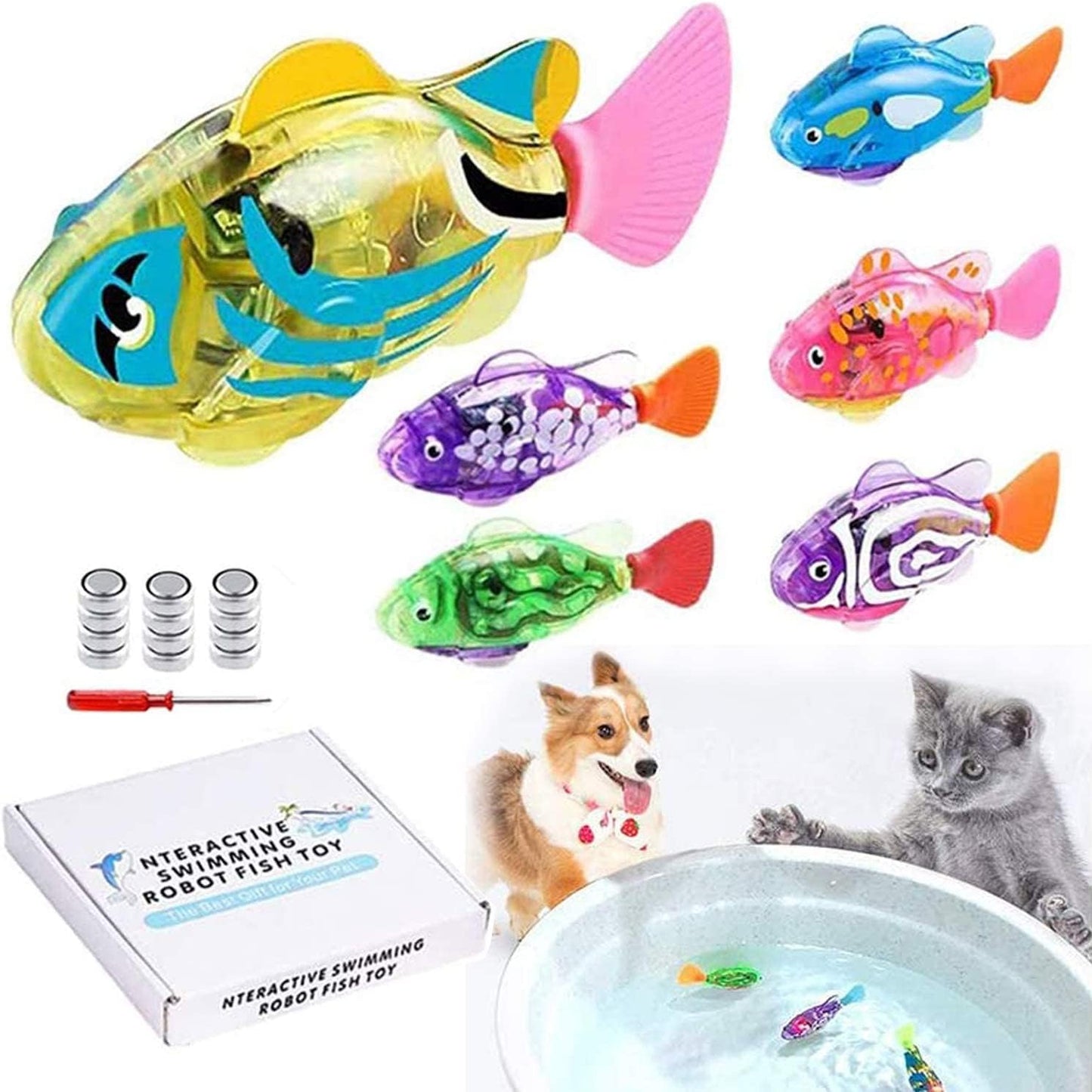 Stimulate Pet's Instincts: LAVIZO Robo Fish Toys