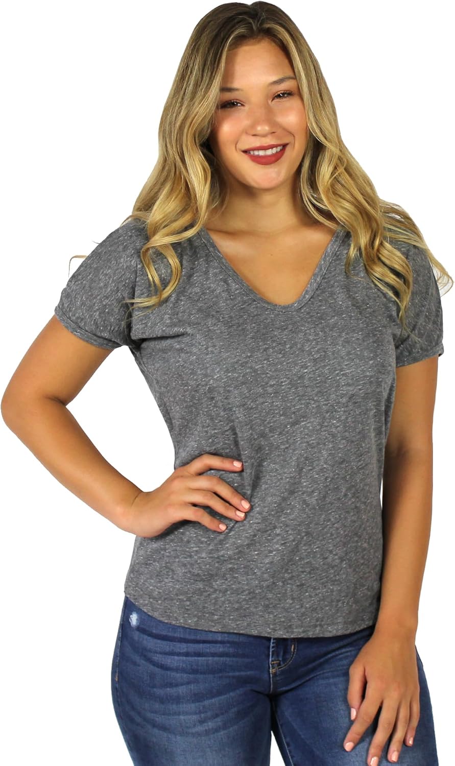 Dakota Heather Grey Hoodie Tee - Women's (S-XL)