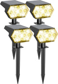 Solar Spot Lights Outdoor 1000 Lumens - 4 Pack Kaxiida