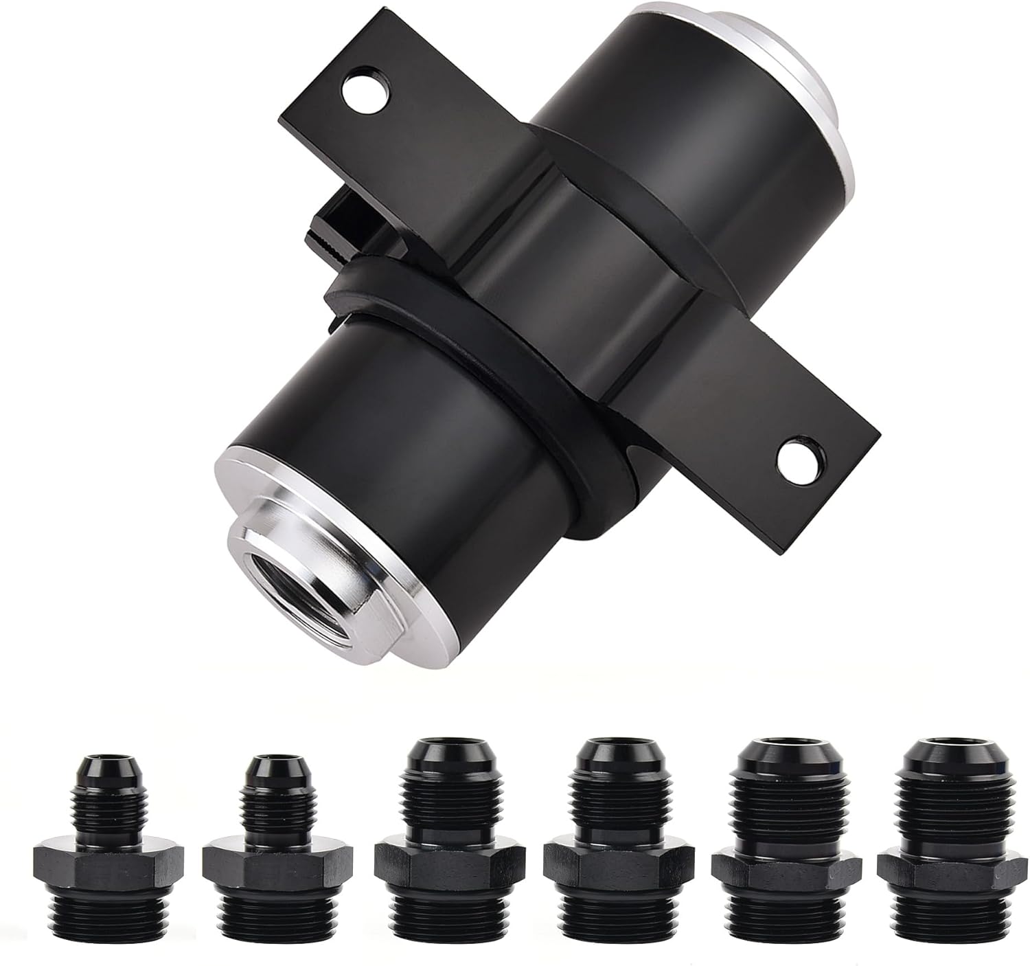 EVIL ENERGY Inline Fuel Filter 100 Micron with Adapters & Clamp