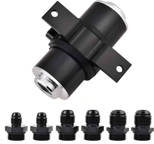 EVIL ENERGY Inline Fuel Filter 100 Micron with Adapters & Clamp