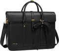 MOSISO Laptop Bag for Women 17.3 in - Convertible PU Leather Briefcase