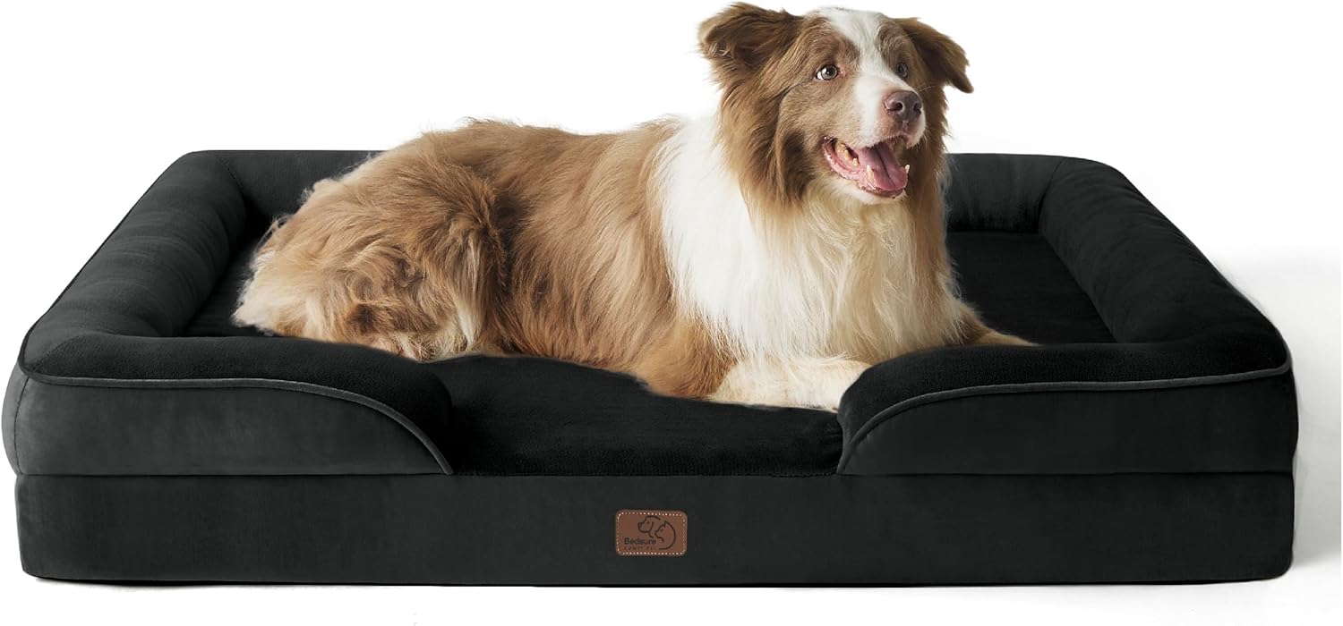 Orthopedic Dog Bed for Large Dogs - Washable & Waterproof