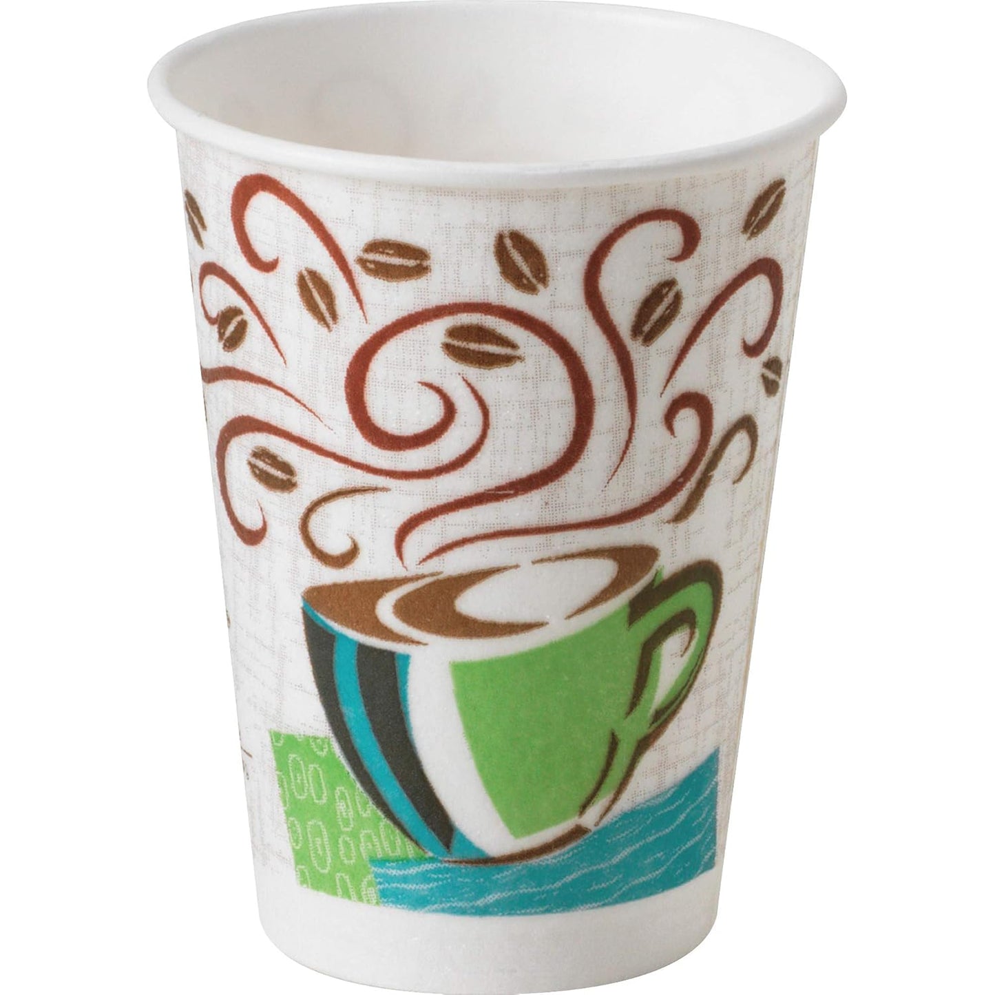 Dixie 8 oz Hot Coffee Cups, 50/pack - Insulated for Perfect Temperature