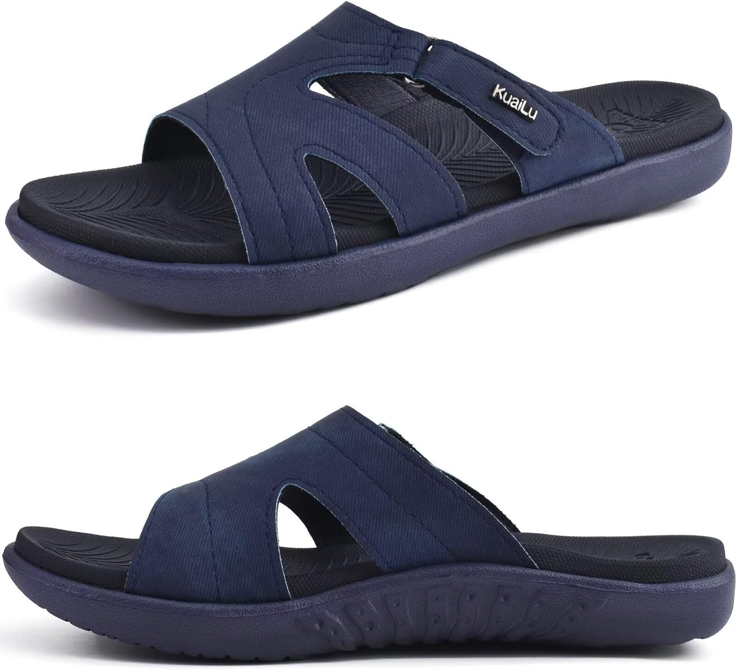 KuaiLu Womens Fashion Orthotic Slides for Comfort and Style