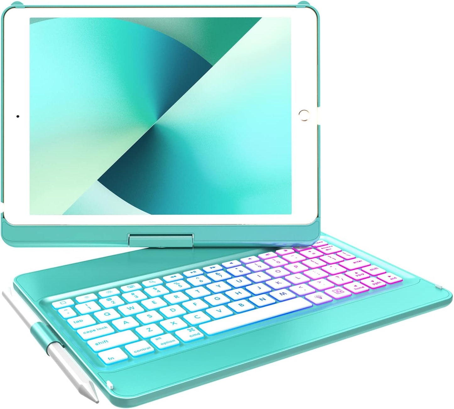 MMK Keyboard Case for iPad 10.2 inch with 7 Color Backlit