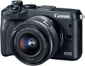 Canon EOS M6 Mirrorless Camera with 15-45mm Lens - Renewed