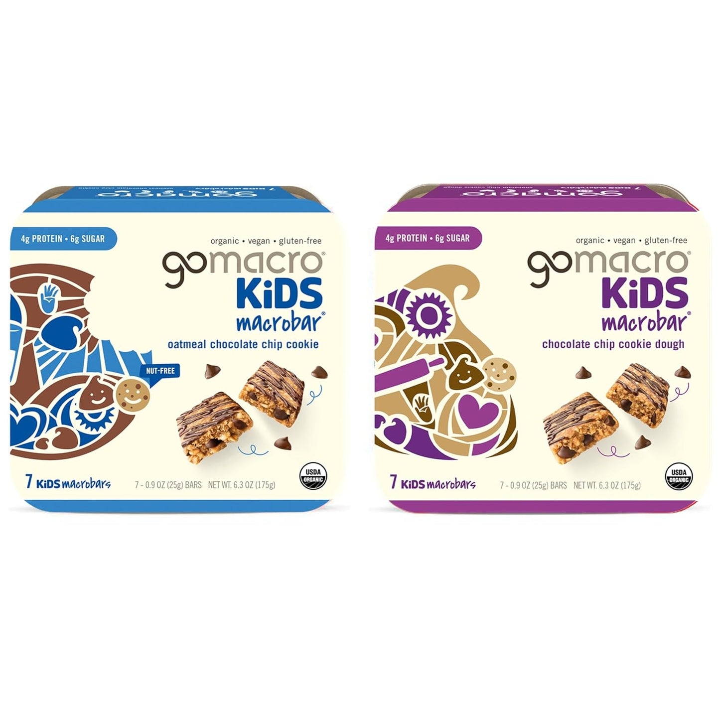 GoMacro MacroBar Organic Vegan Protein Bars - Dark Chocolate Delight