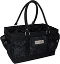 Everything Mary Deluxe Tote Organizer Black & White Floral - Craft