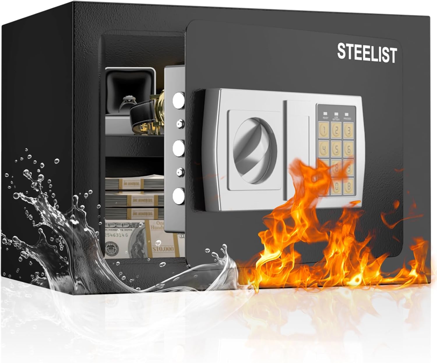 Fireproof Waterproof Safe for Home Security and Valuables