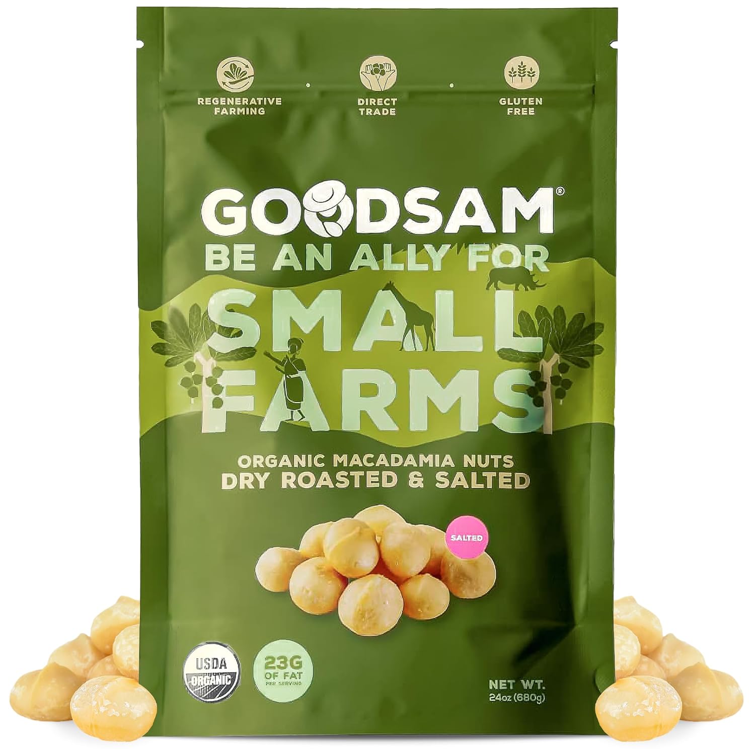Organic Roasted Macadamia Nuts - Healthy Snack Option 1.5lb