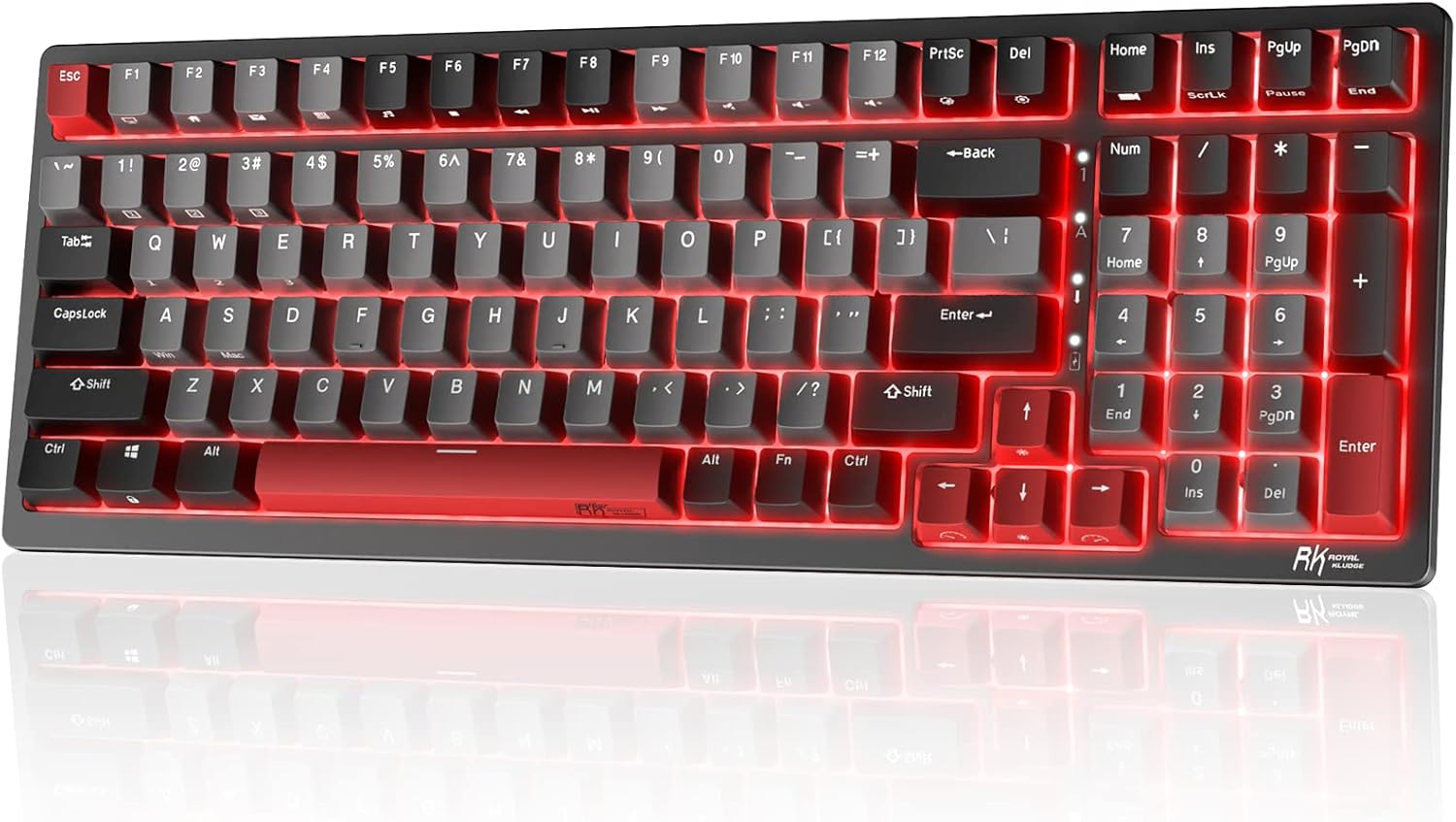 RK98 Wireless Mechanical Gaming Keyboard with RGB Backlit Features