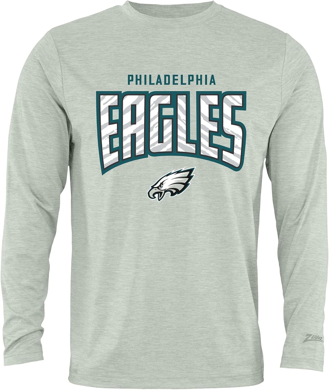 Zubaz NFL Men's Long Sleeve Team Graphic T-Shirt for Fans