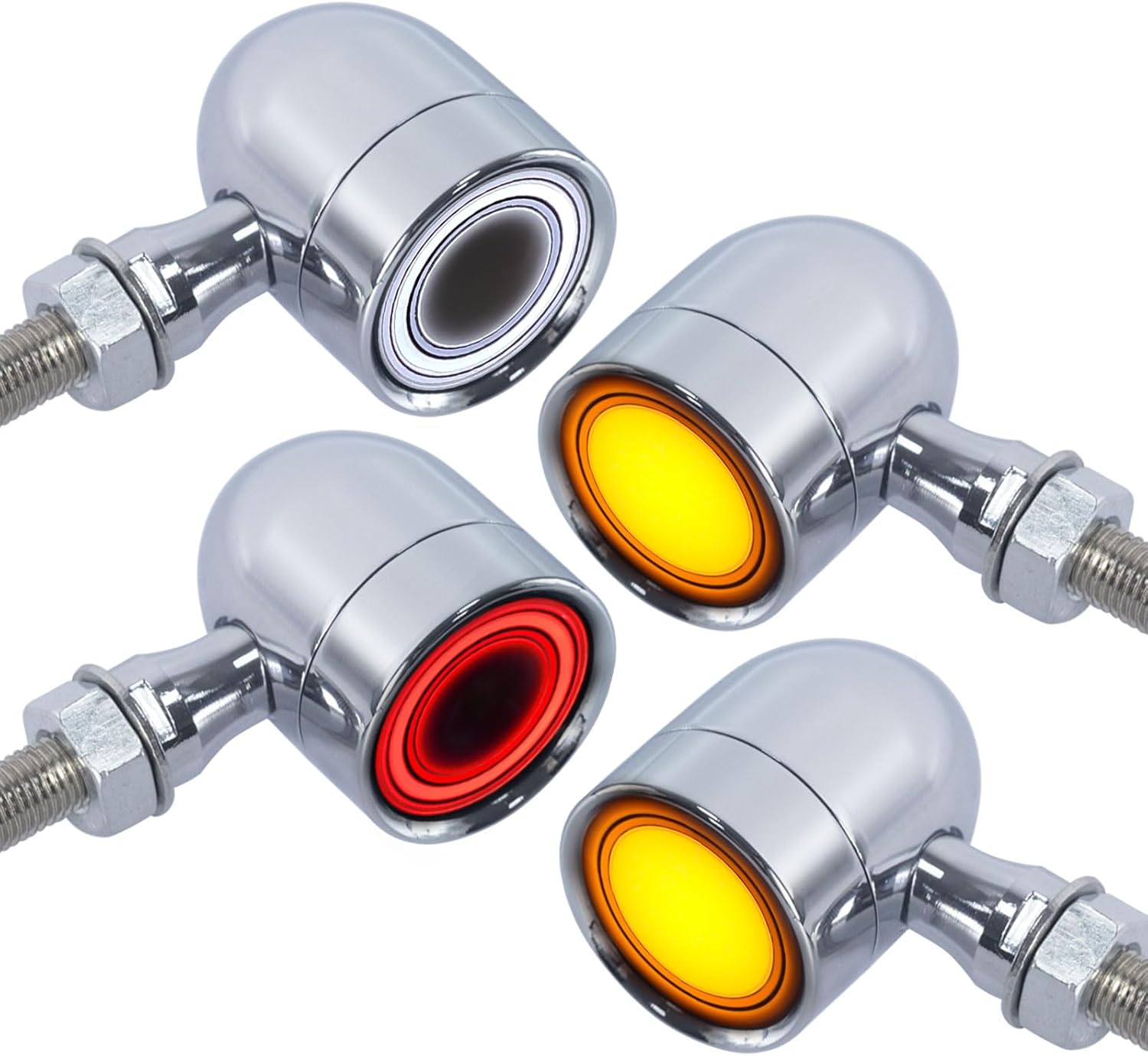 Motorcycle Bullet Turn Signals LED Lights for Harley Chopper