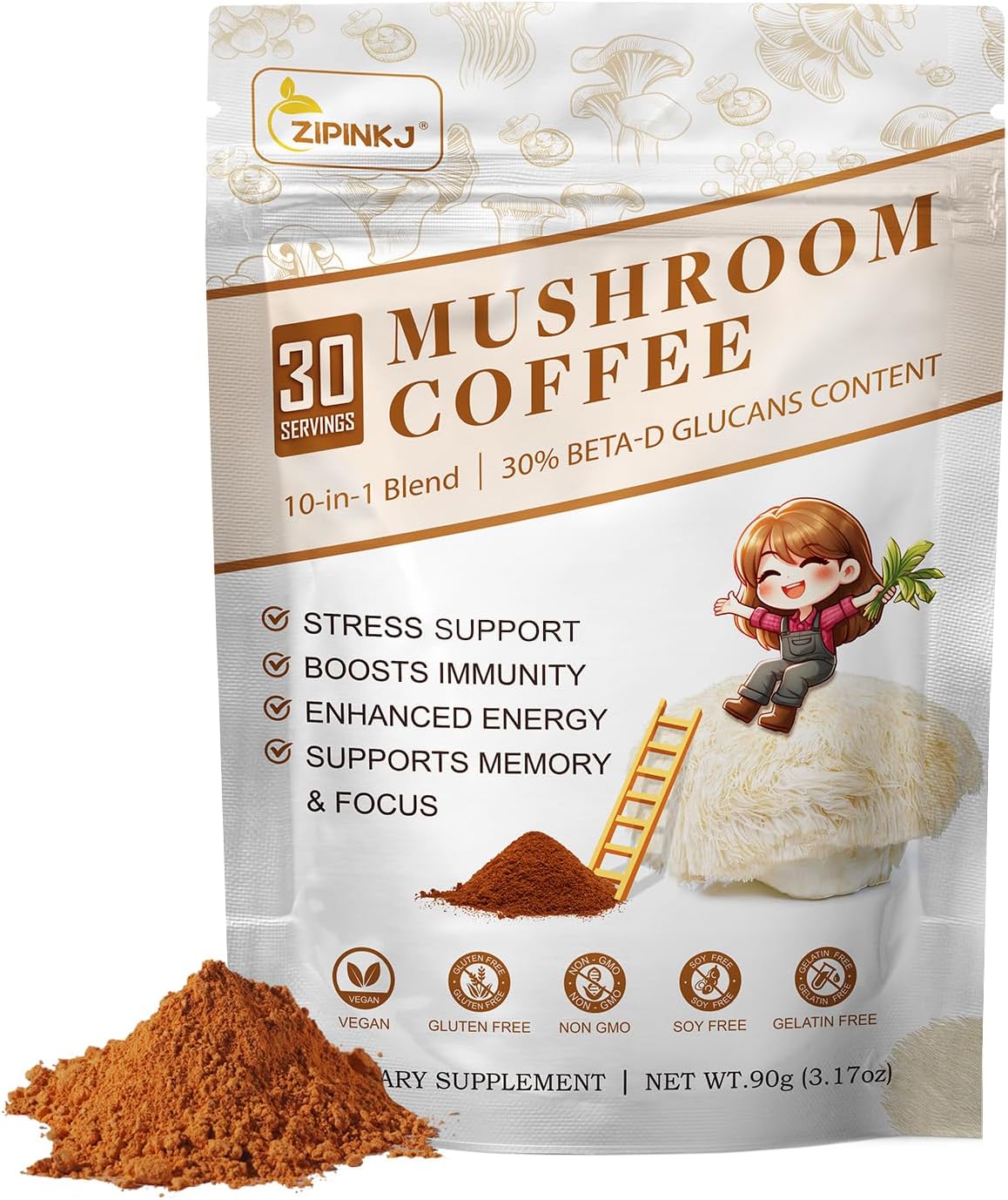 Focus & Immunity Boost - Mushroom Coffee