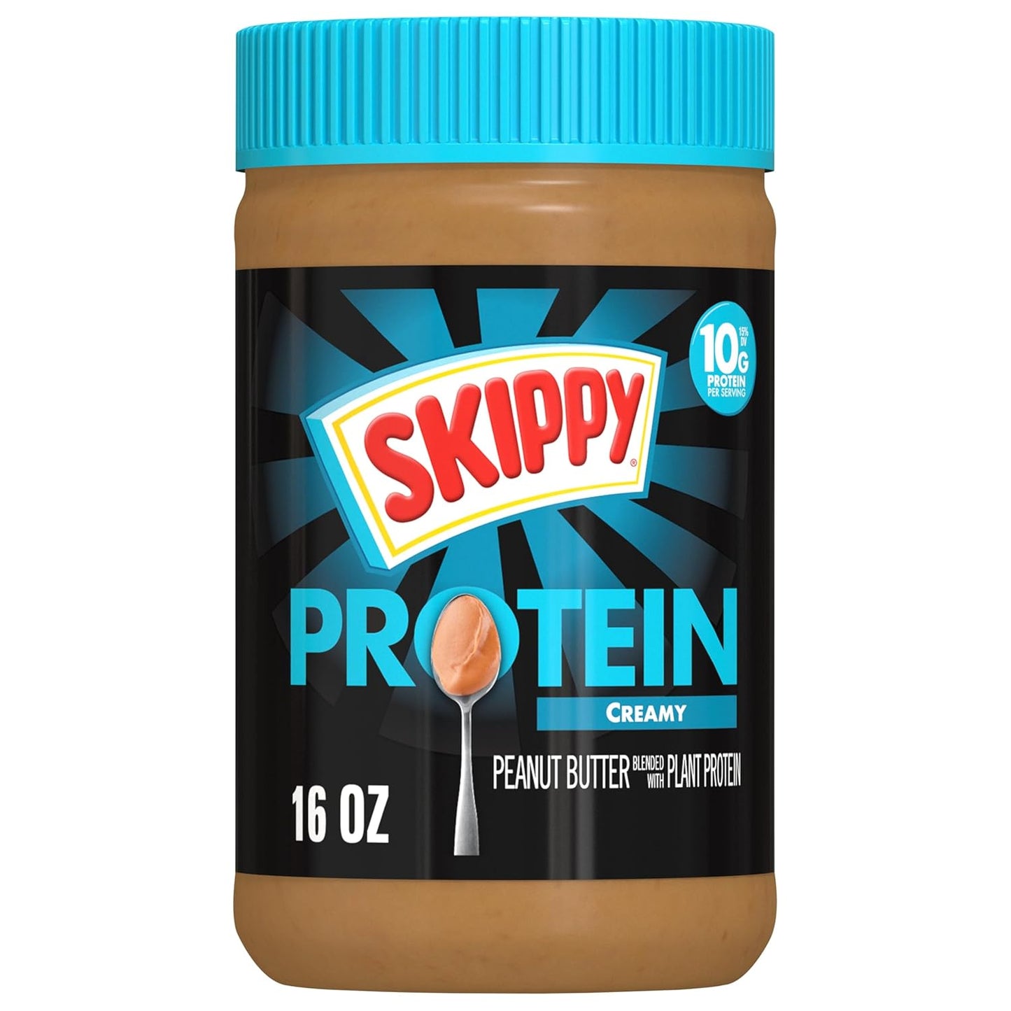 SKIPPY Creamy Peanut Butter with Plant Protein, 12 Pack