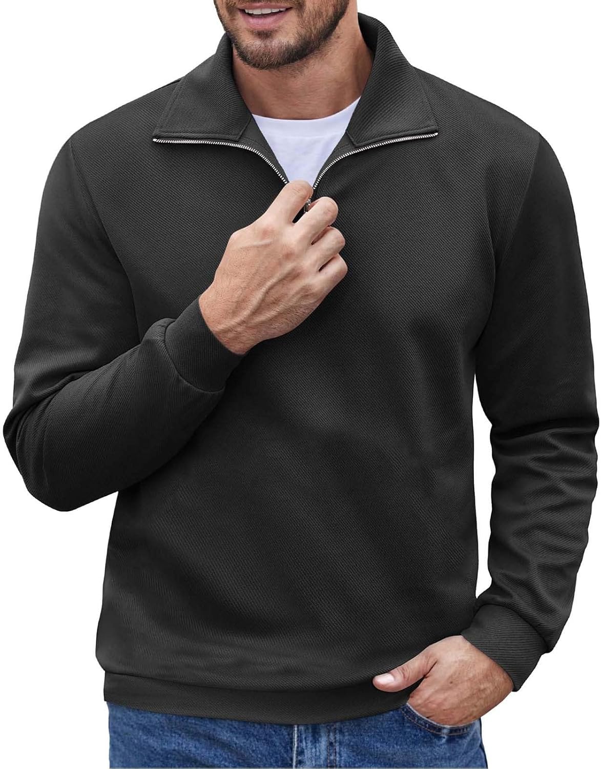 Stay Cozy in 1/4 Zip Fall Sweater!