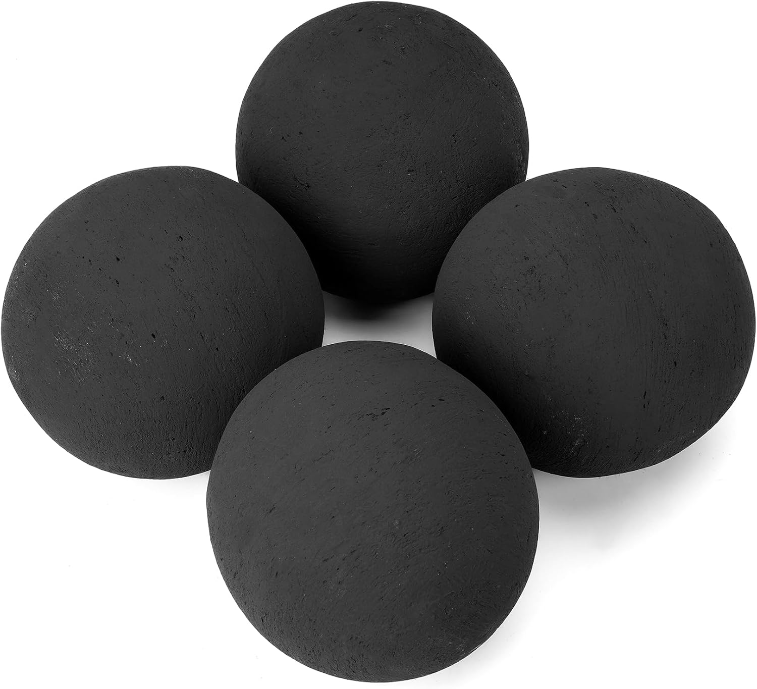 Stanbroil Ceramic Fire Balls - 6 Inch Round Fire Stones Set