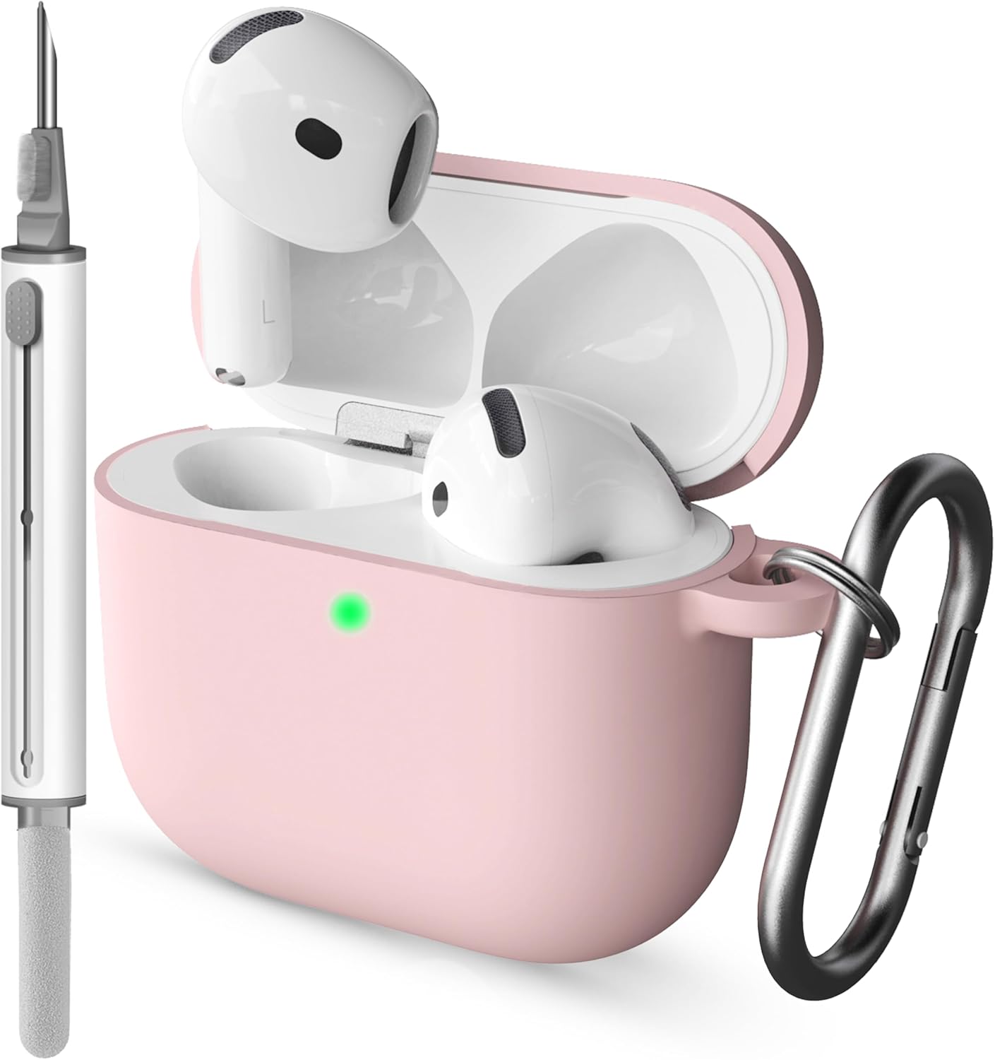 Shockproof Silicone Case for AirPods - 2024 Generation (Pink)
