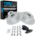 TRQ Rear Brake Pad & Rotor Kit - Direct Fit Rear Disc Kit