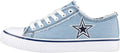 FOCO Women's NFL Denim Team Logo Low Top Canvas Sneakers - Stylish are