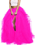 Women's Floor Length Tulle Skirt by Lisong for Chic Formal Wear