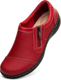 Women's Comfortable Lightweight Leather Loafers - All-Day Comfort Made