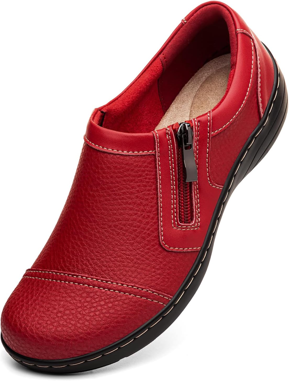 Women's Comfortable Lightweight Leather Loafers for Everyday Wear
