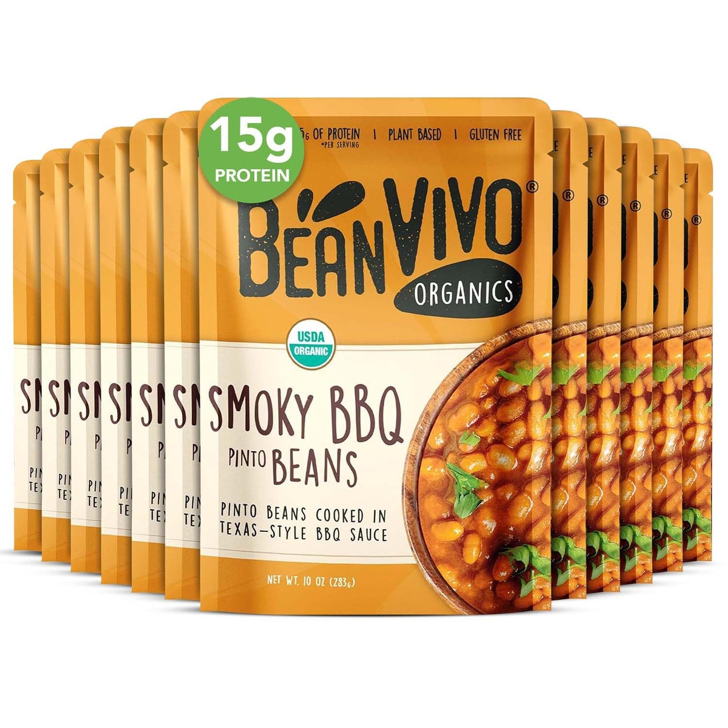 Organic BBQ Pinto Beans - Nutritious Plant-Based Protein Meals