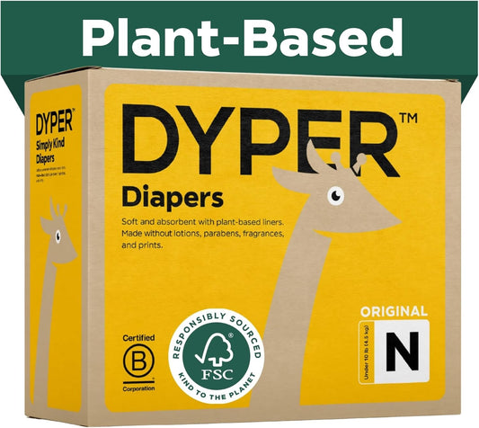 DYPER Bamboo Newborn Diapers | Plant-Based & Hypoallergenic