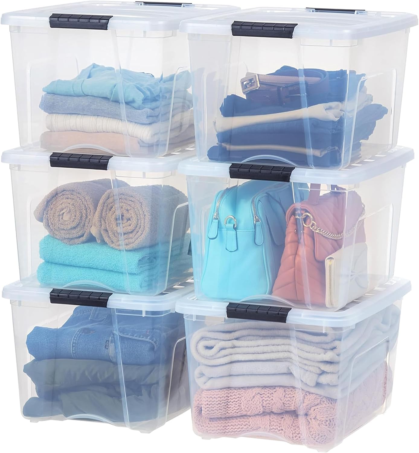 IRIS USA 40 QT Plastic Storage Box - Durable Organizing Solution