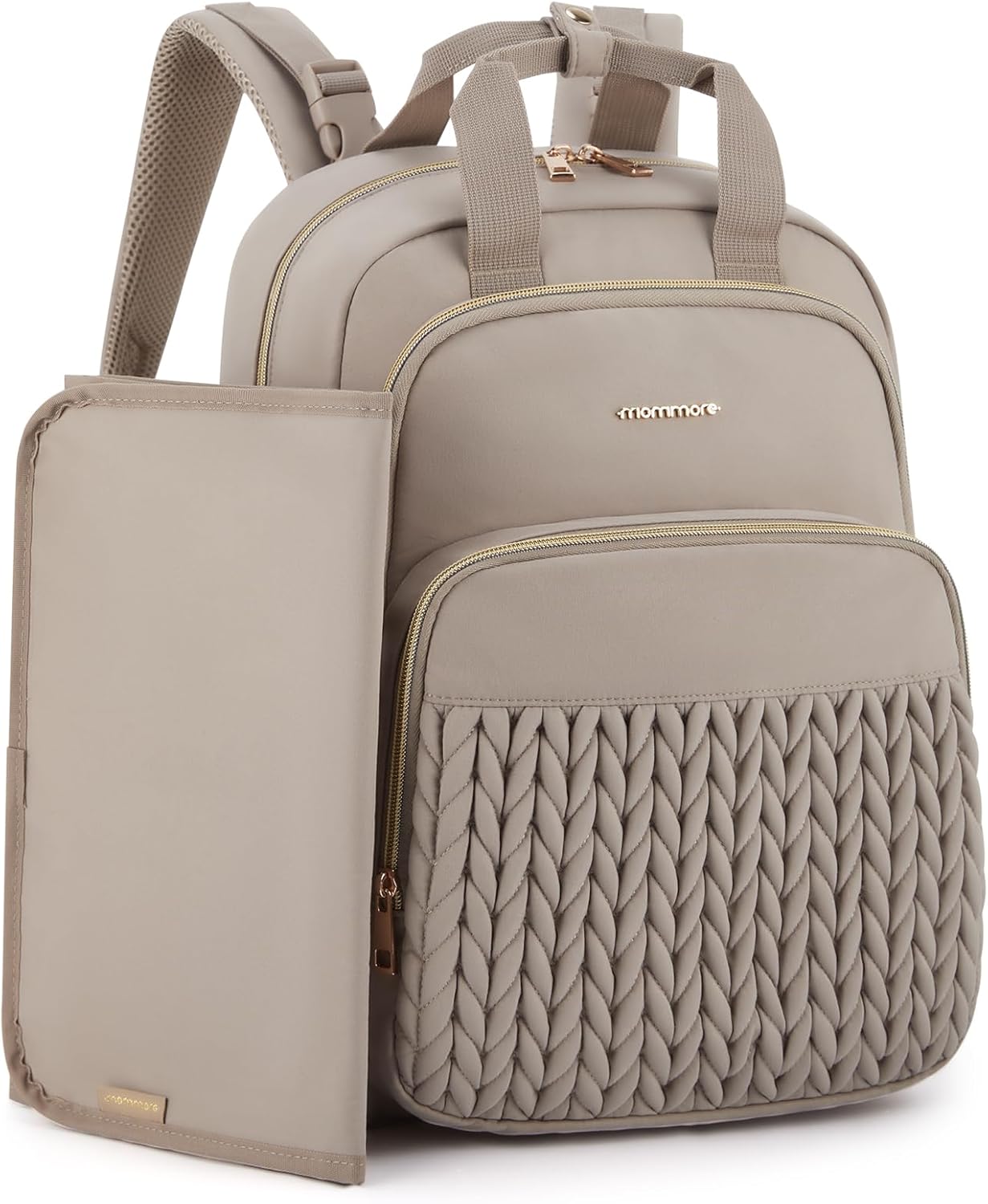 mommore Diaper Bag Small Stylish Backpack for Baby Travel