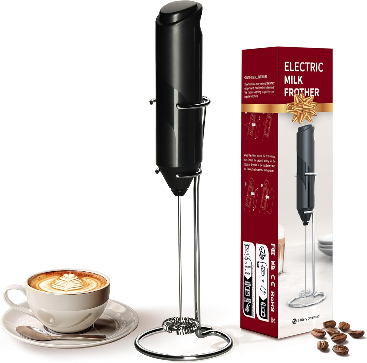 YSSOA Electric Milk Frother: Froth in Seconds!
