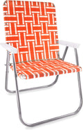 Folding Aluminum Webbed Lawn Chair - Lightweight Outdoor Seating