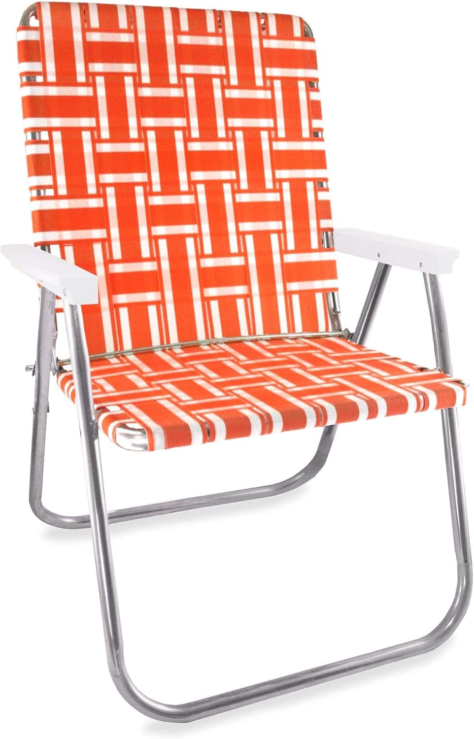 Folding Aluminum Webbed Lawn Chair for Camping and Sports