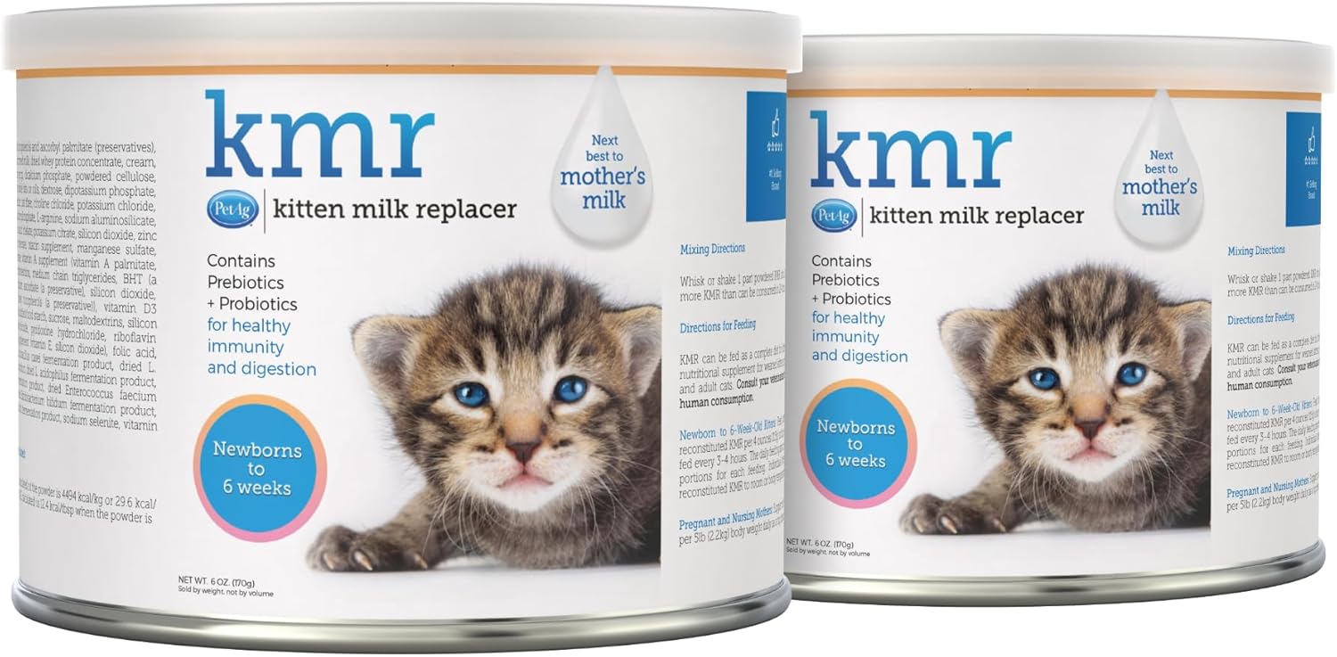 KMR Kitten Milk Replacer Powder for Newborn Kittens - 6 oz