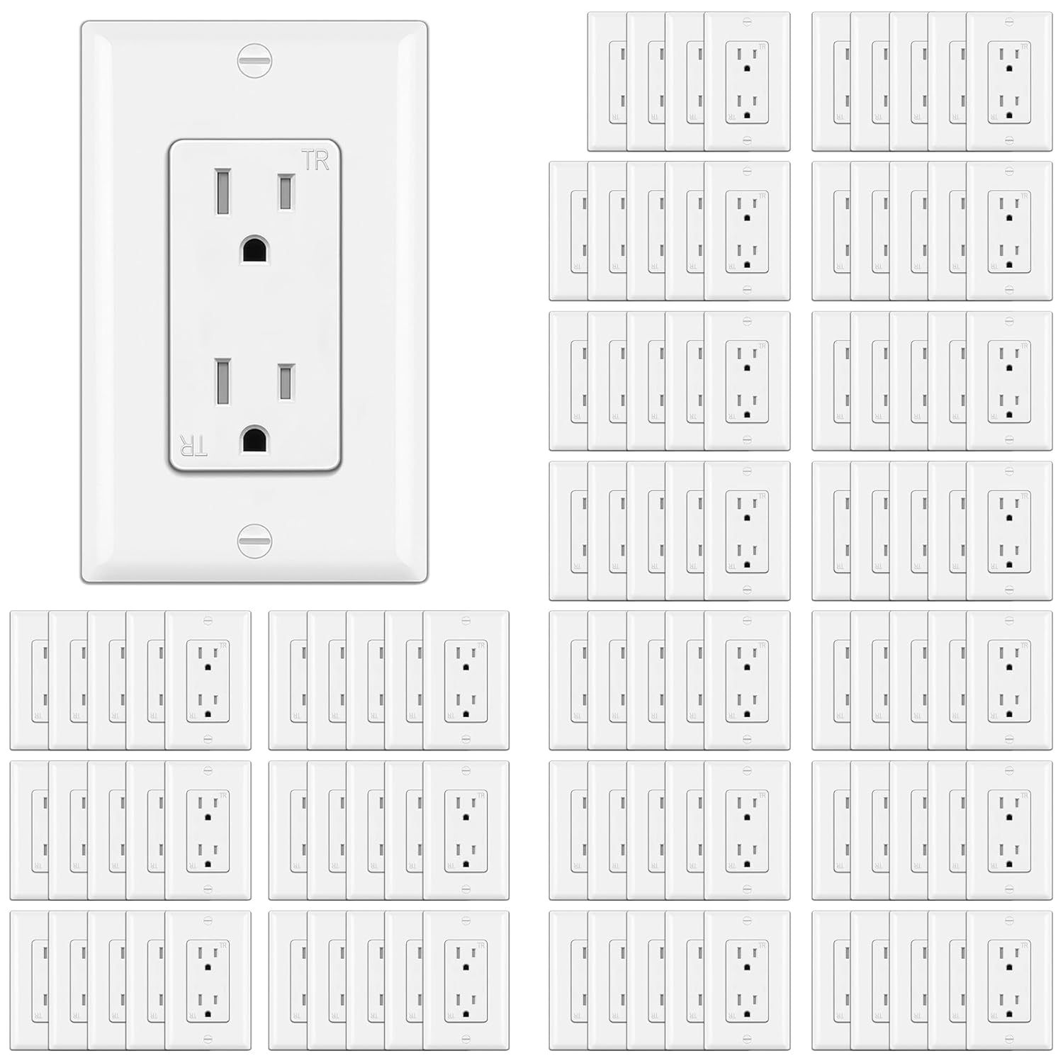 BESTTEN 15 Amp Decor Receptacle Outlet for Safety and Durability