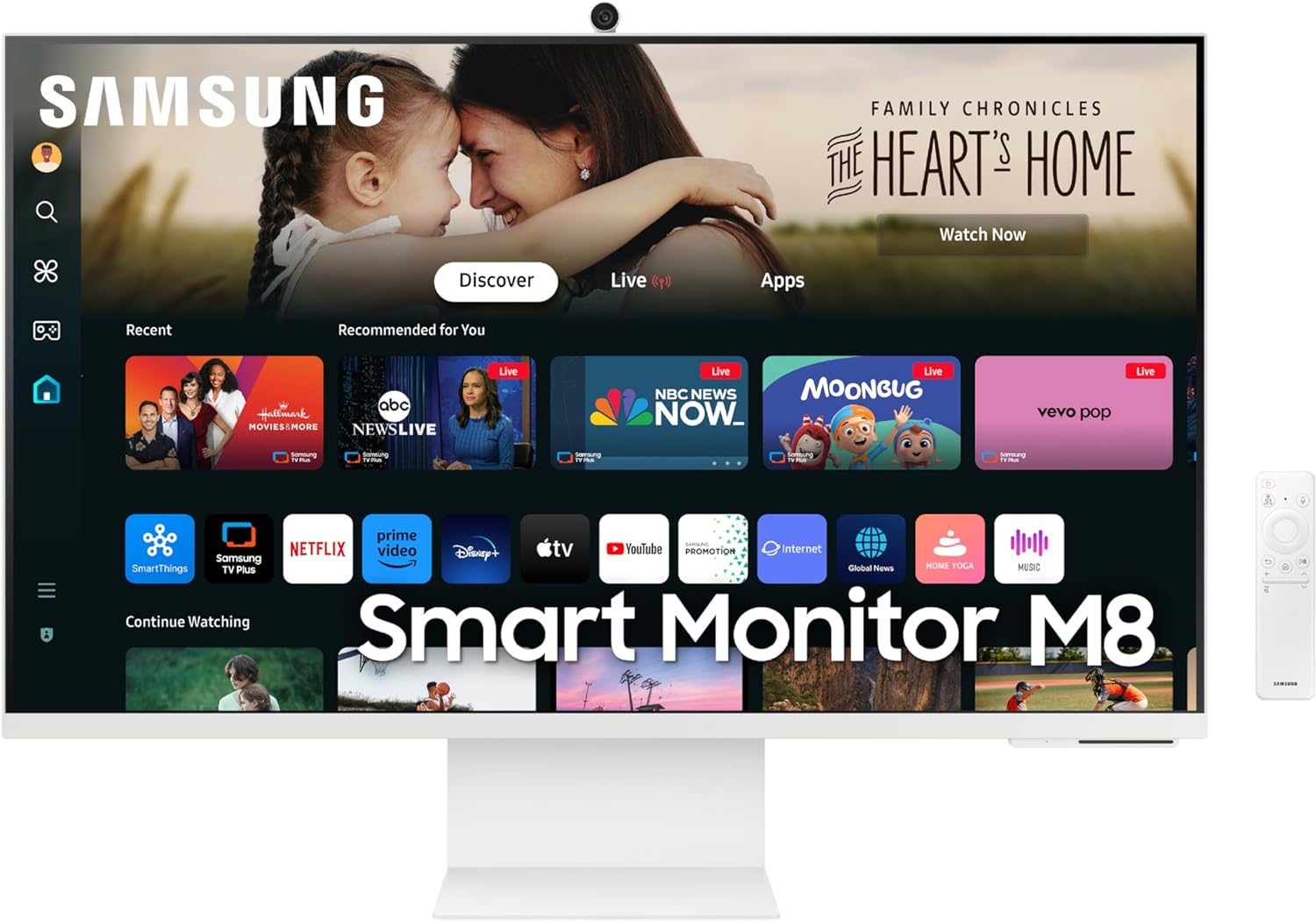 Immersive 4K Samsung Smart Monitor with Streaming TV