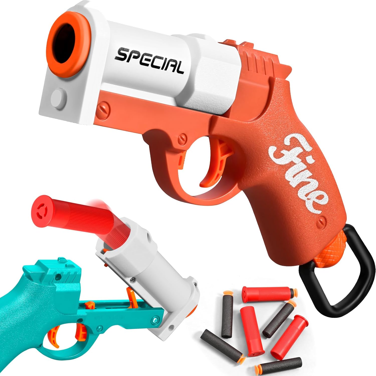 Realistic Foam Blaster Toy Gun Set for Boys, Soft Bullets, Ejecting Shells, Age 8+ - Ukola