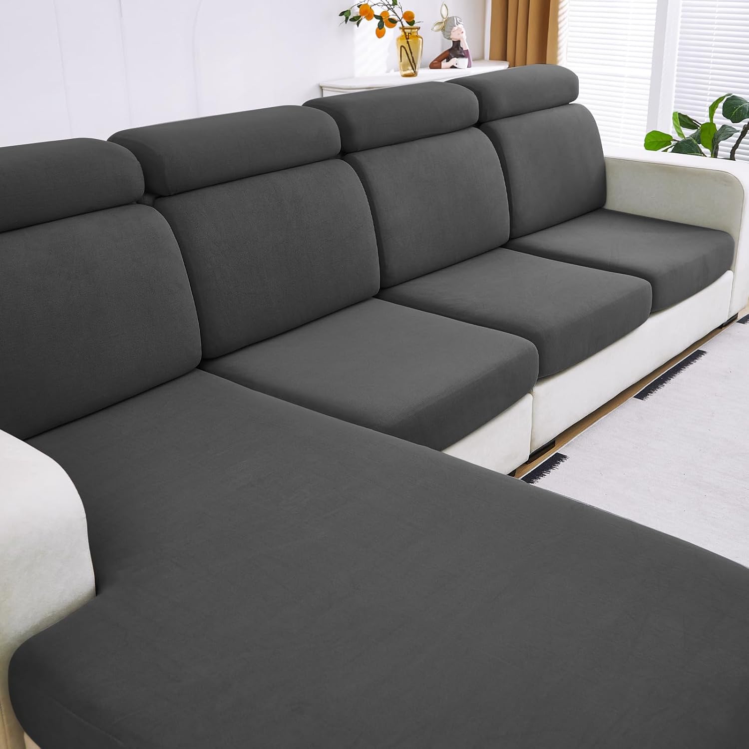 DISSA Waterproof Couch Cushion Covers for Pets and Furniture