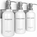 Luxury Shampoo and Conditioner Dispenser Set Wall Mounted - Refillable