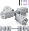Adjustable Dumbbell Set for Women - Macaron Colors, 4-in-1 Weights