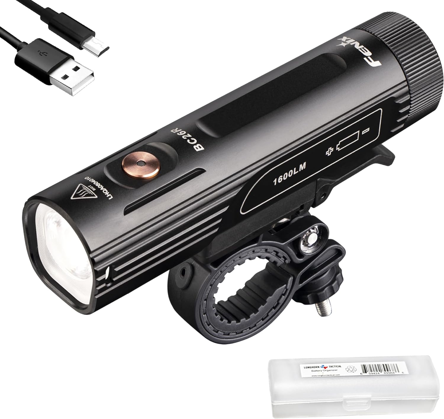 Fenix BC26R USB-C Rechargeable Bike Light: 1600 Lumens Power
