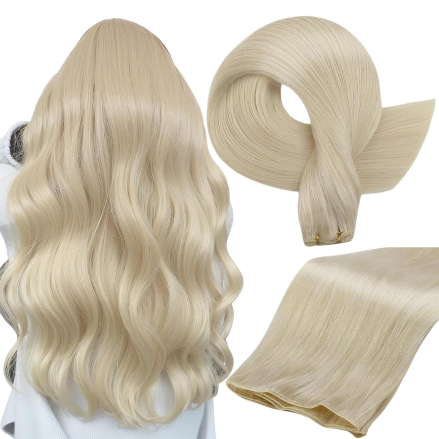 Full Shine Hand Tied Hair Extensions for Natural Blending