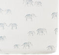 Pehr Crib Sheet Follow Me Elephant - Breathable Brushed Organic Cotton