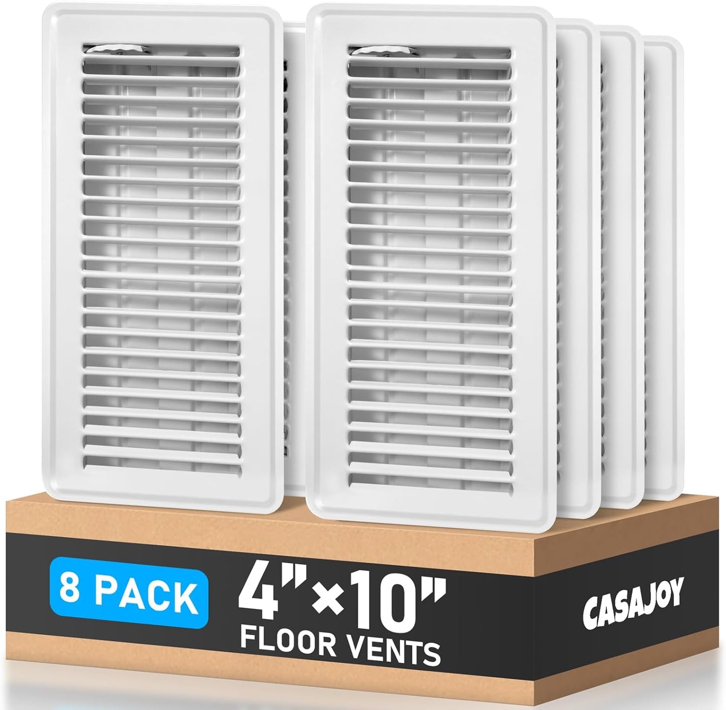 8 Pack Floor Vents for Home Use, Heavy Duty Rust Proof Covers