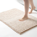 FRESHMINT Chunky Ombre Chenille Bathroom Rug 24x36 - Soft, Absorbent