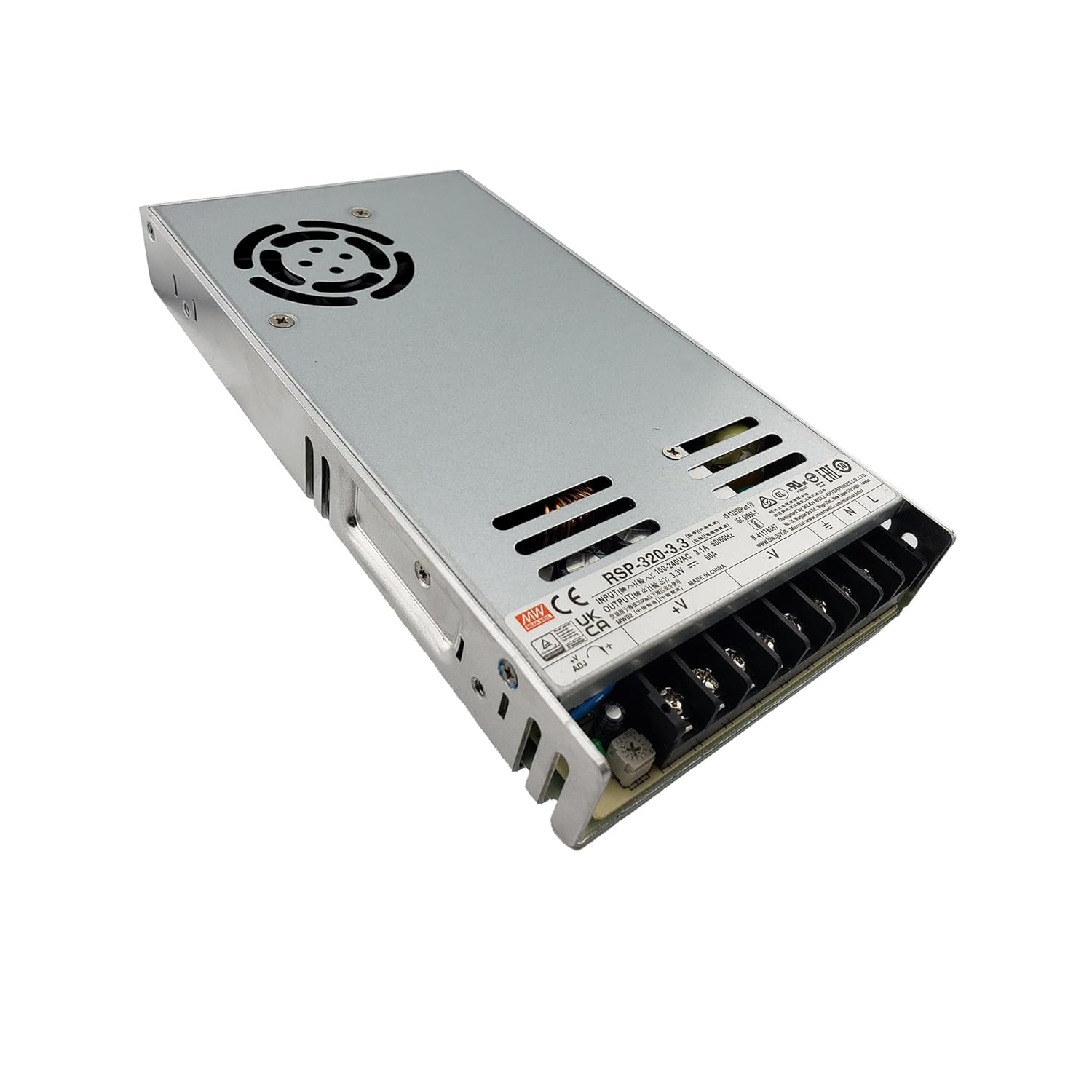 Mean Well RSP-320-3.3 Power Supply: Reliable 3.3V 60A Output