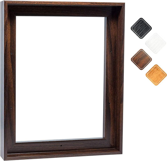 Canvas Floating Frame for 16x16 Art - Dark Brown Design